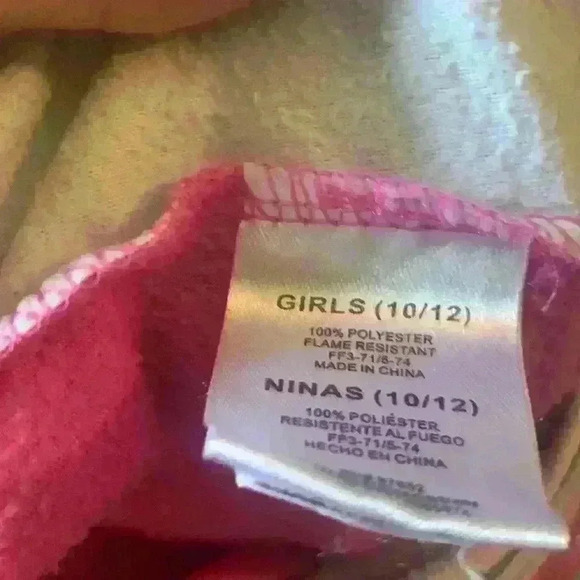 JoJo Siwa Hooded Blanket Sleeper Onesie Pajama size 10-12 - Picture 5 of 5